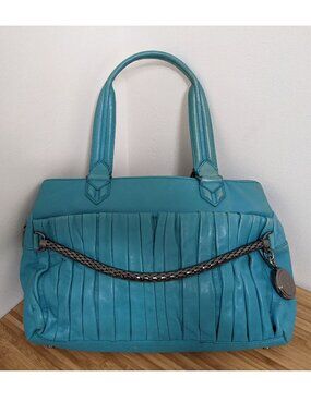 Botkier Leather Purse – Turquoise, Includes Dustbag